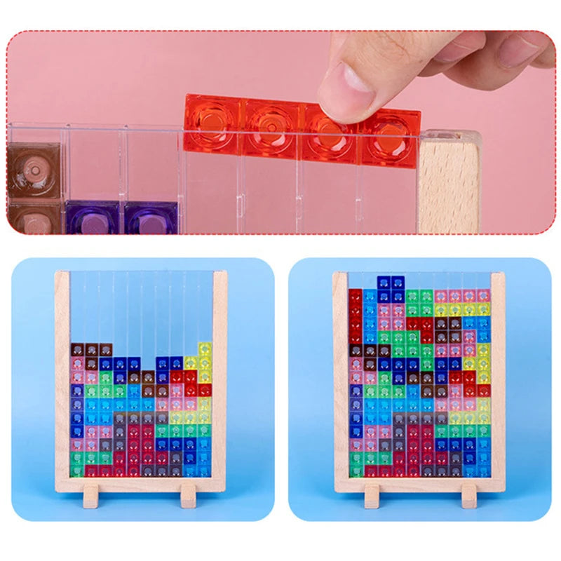 Tetris Toy™ - Geometrische Formen Kognitives Tetris Puzzle Spiel