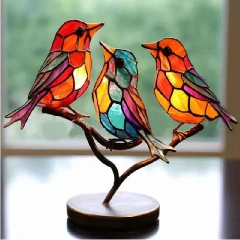 Glass Birds™ - Zweigstelle Schreibtisch Ornamente