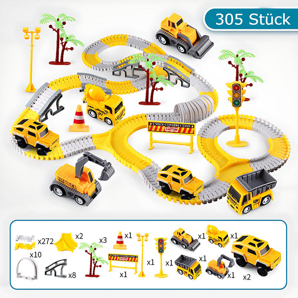 Construction Track™ - Flexible gebogene Fahrzeuge Spielzeug
