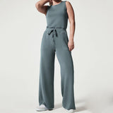 Desiree - Ärmelloser unifarbener Jumpsuit