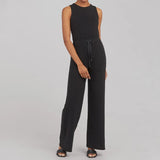 Desiree - Ärmelloser unifarbener Jumpsuit