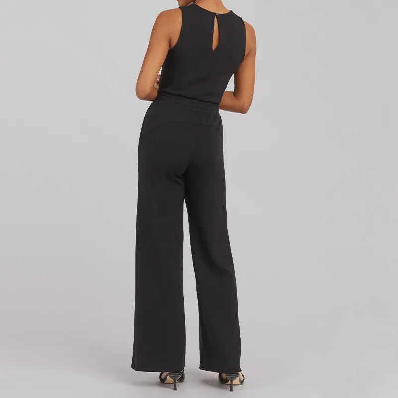 Desiree - Ärmelloser unifarbener Jumpsuit