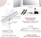 Vanity Mirror™ |  Dreifaltiger Make-up-Spiegel mit dreifarbiger LED-Beleuchtung