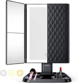 Vanity Mirror™ |  Dreifaltiger Make-up-Spiegel mit dreifarbiger LED-Beleuchtung