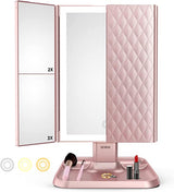Vanity Mirror™ |  Dreifaltiger Make-up-Spiegel mit dreifarbiger LED-Beleuchtung