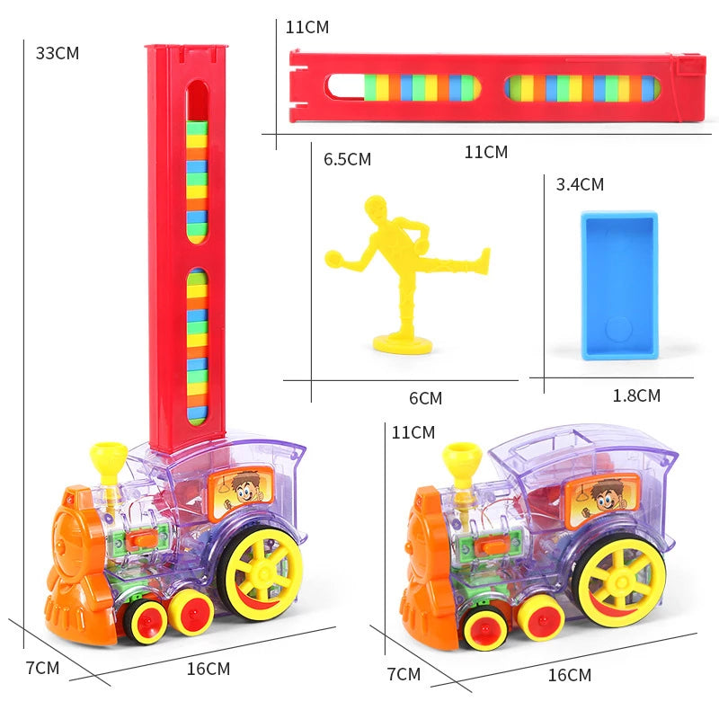 Domino-Zug™ | Klang Licht & Automatik Set Up Blöcke