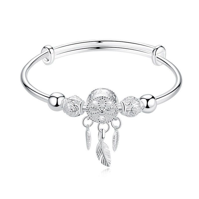 Dreamcatcher® | Verstellbares Silberarmband