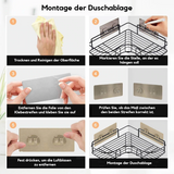 Aufbohrsicherer Duschhalter | Ordentliches und einfaches Verstauen all Ihrer Dinge
