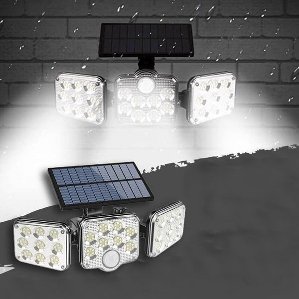 Triplesolar™ - Dreifach-LED-Solar-Wandleuchte