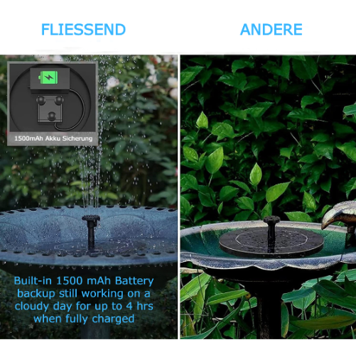 Flowy™ | Solar-Wasserpumpe Schwimmender Springbrunnen