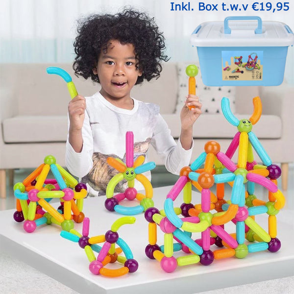 MagnetToys™ | Magnetisches Lernspielzeug für Kinder | Inklusive KOSTENLOS Aufbewahrungsbox im Wert von €19,95